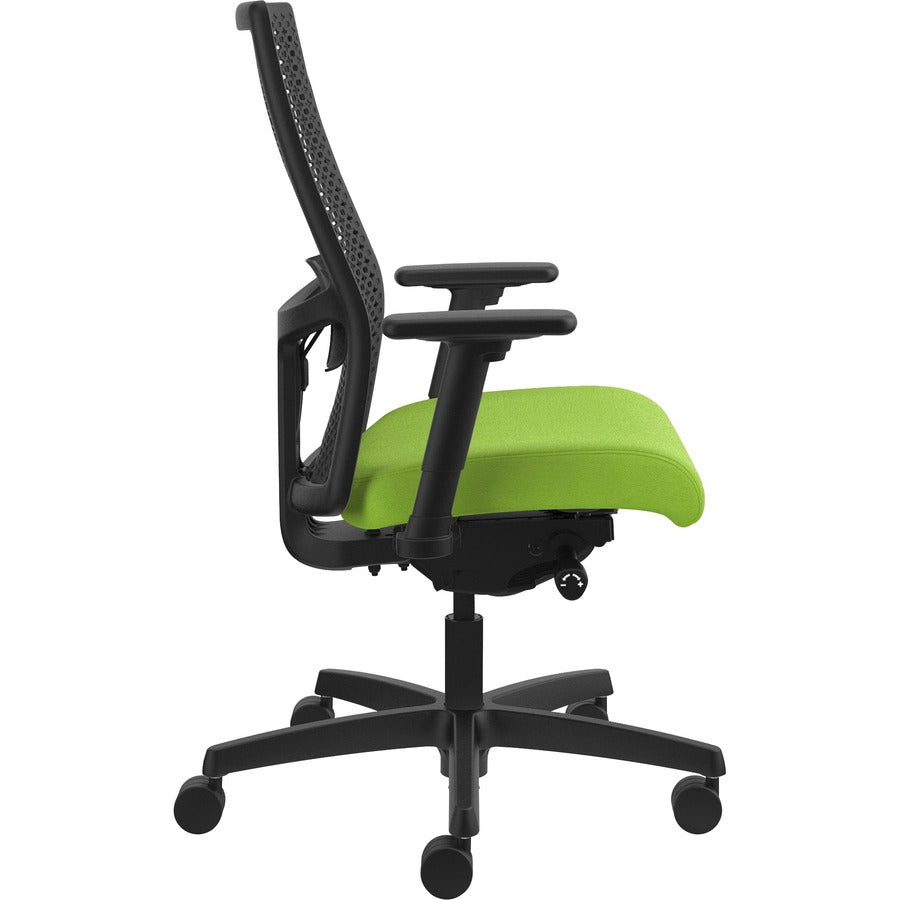 HON Ignition ReActiv Chair - Pear Seat Color - Fabric Seat Material - Black Back Color - Mesh Back Material - Black Fram