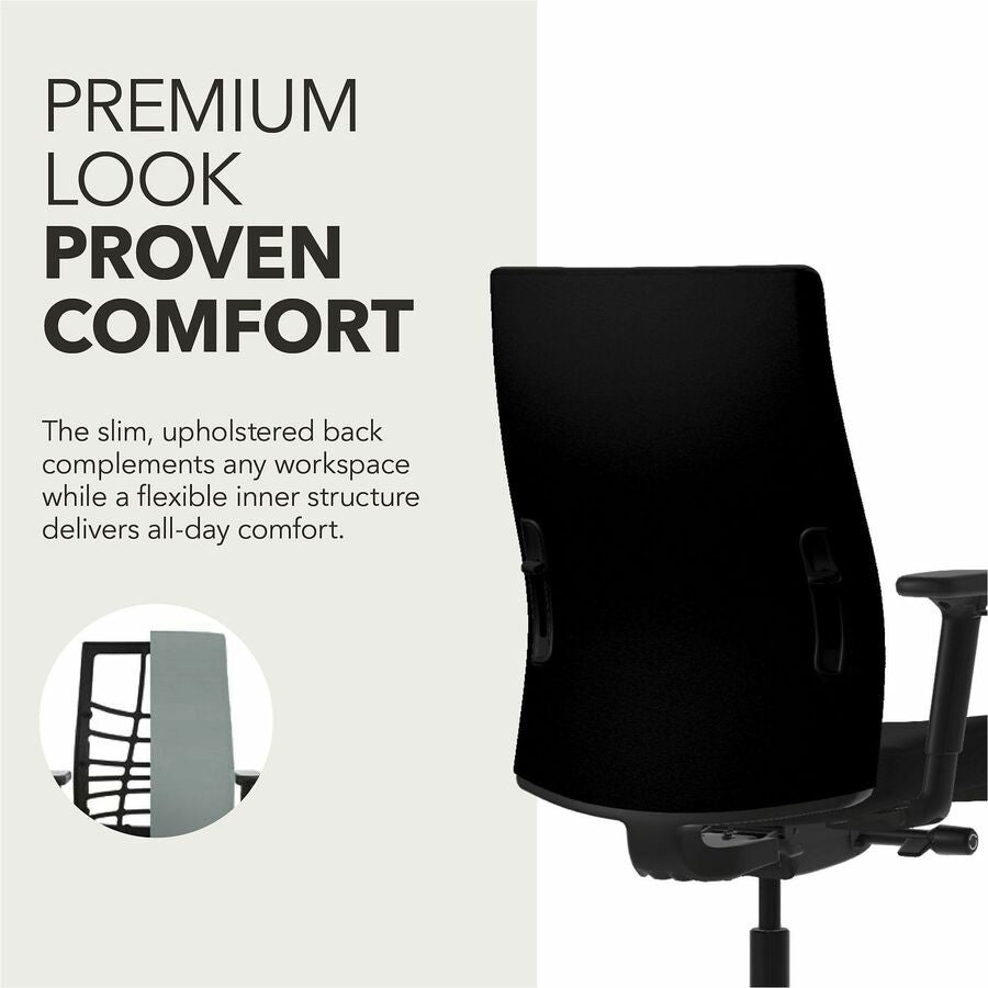 HON Ignition 2.0 Chair - Black Seat Color - Fabric Seat Material - Black Back Color - Fabric Back Material - Black Frame