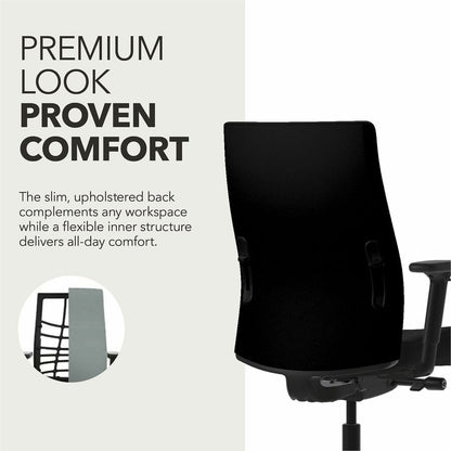 HON Ignition 2.0 Chair - Black Seat Color - Fabric Seat Material - Black Back Color - Fabric Back Material - Black Frame