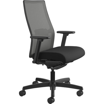 HON Ignition 2.0 Chair - Black Seat Color - Fabric Seat Material - Charcoal Back Color - Mesh Back Material - Black Fram