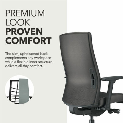 HON Ignition 2.0 Chair - Black Seat Color - Vinyl Seat Material - Black Back Color - Vinyl Back Material - Black Frame C