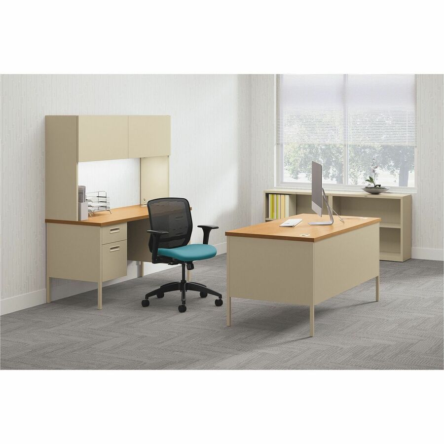 HON Metro Classic HP3265R Pedestal Desk - 29.5" Height x 66" Width x 30" Depth - Total Drawer(s): 2Right Side - Square E