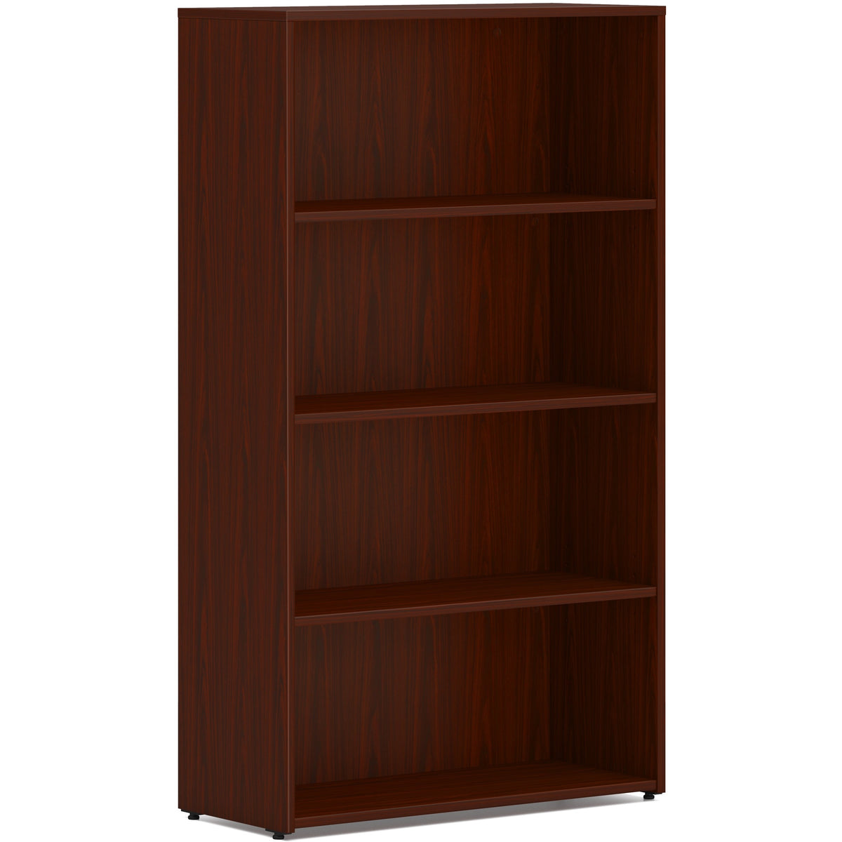 HON Mod HLPLBC3013B4 Book Case - 53" Height x 30" Width x 13" Depth - 4 Shelve(s) - 2 Adjustable Shelf(ves) - Finish: Ma