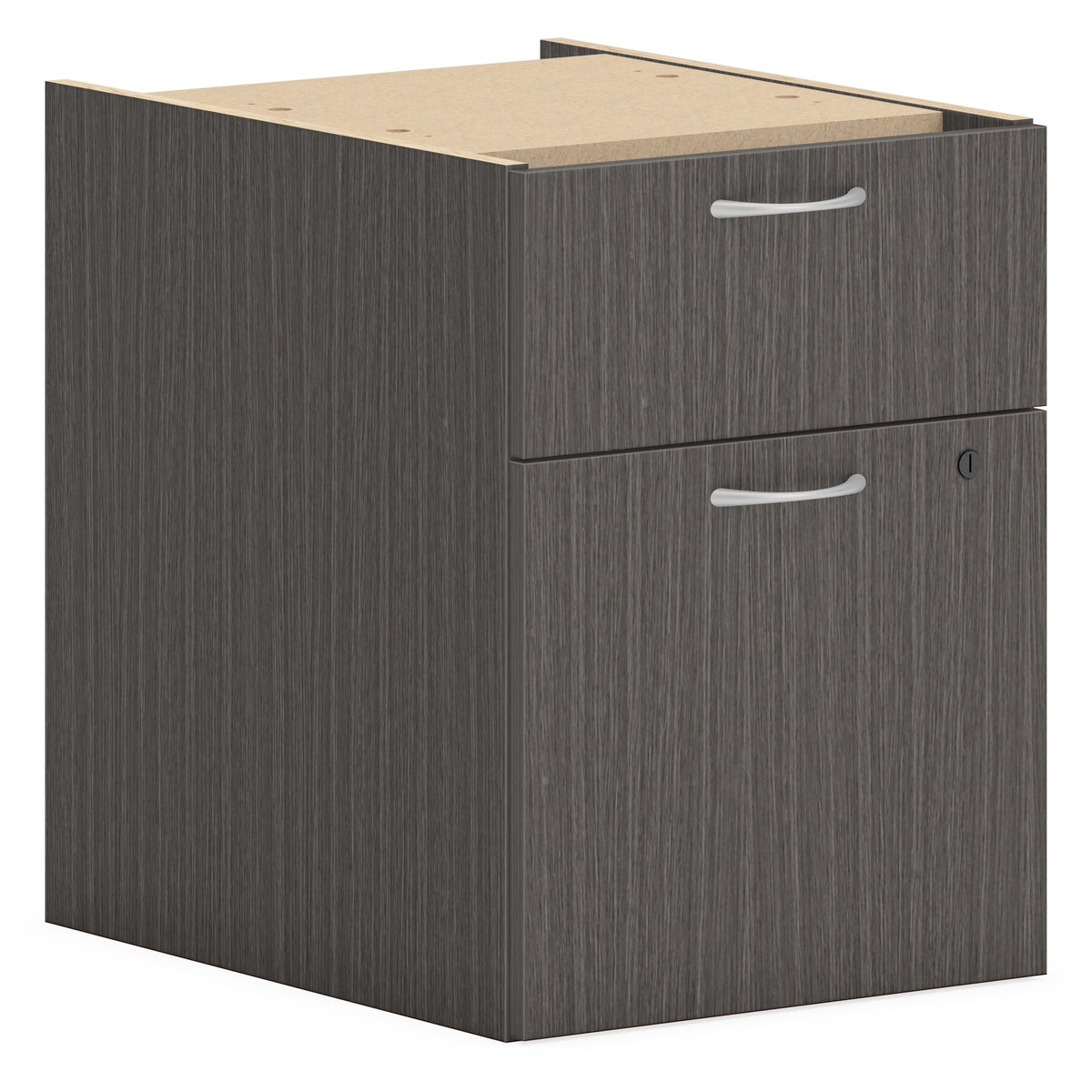 HON Mod HLPLPHBF Pedestal - 20" Height x 15" Width x 20" Depth - Total Drawer(s): 2 - Finish: Slate Teak - 1 Each