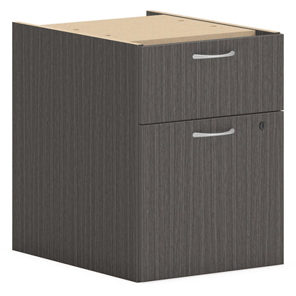 HON Mod HLPLPHBF Pedestal - 20" Height x 15" Width x 20" Depth - Total Drawer(s): 2 - Finish: Slate Teak - 1 Each