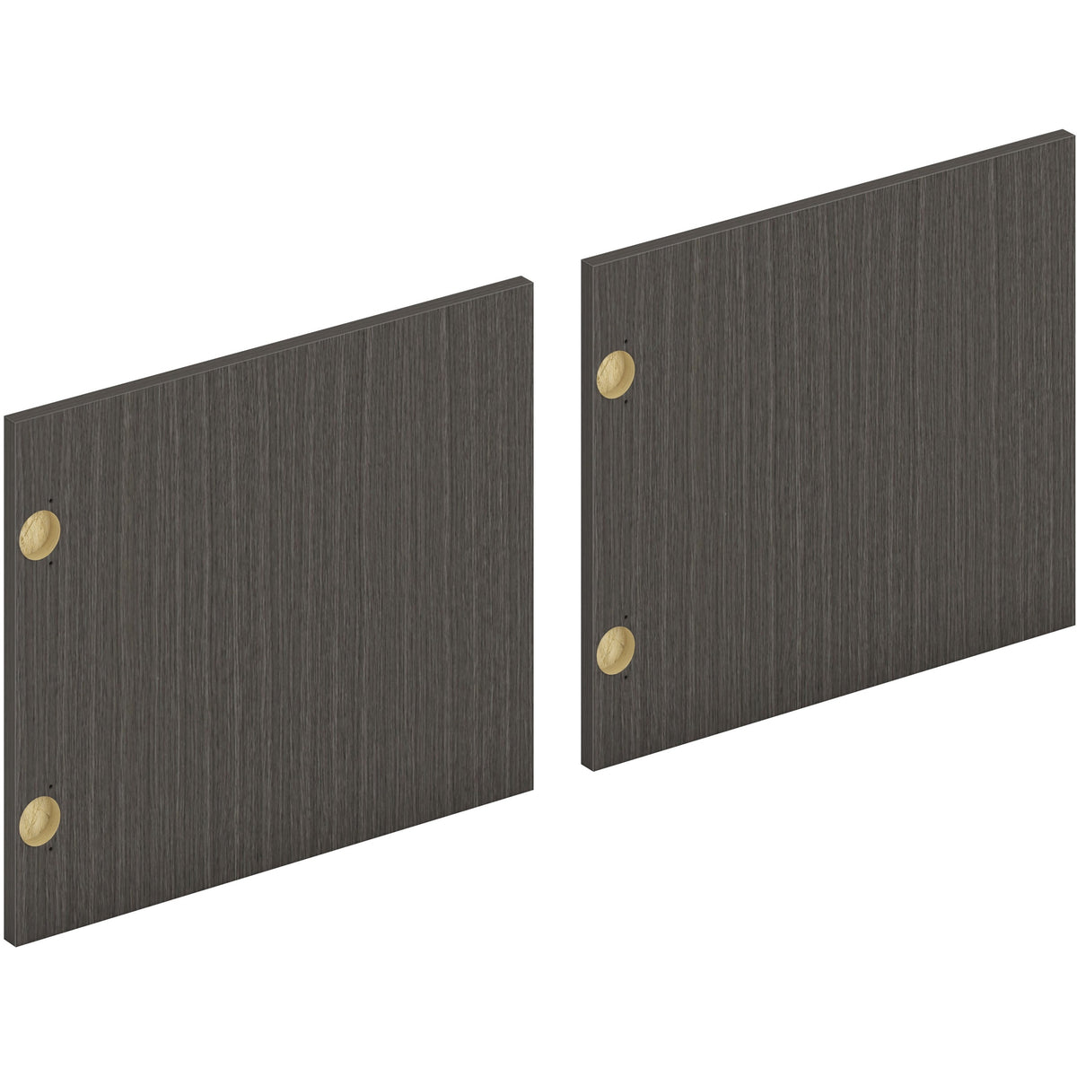 HON Mod HLPLDR72LM Door - x 72" Width - Finish: Slate Teak - Scratch Resistant, Spill Resistant, Stain Resistant, Durabl