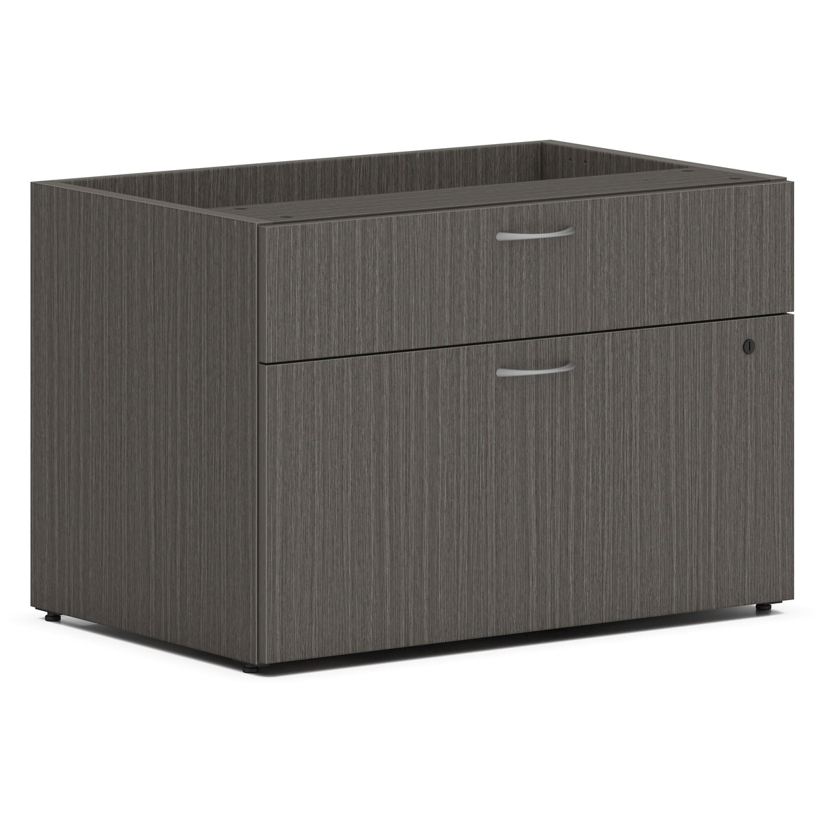 HON Mod HLPLCL3020BF Credenza - 21" Height x 30" Width x 20" Depth - Total Drawer(s): 2 - Finish: Slate Teak - 1 Each