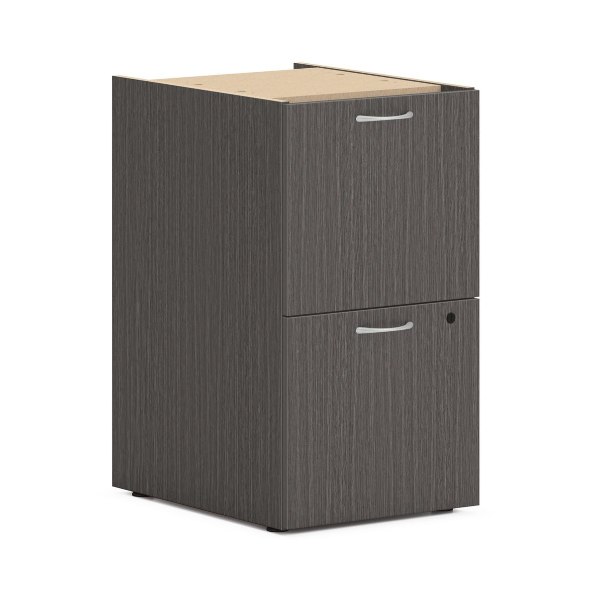 HON Mod HLPLPSFF Pedestal - 28" Height x 15" Width x 20" Depth - Total Drawer(s): 2 - Finish: Slate Teak - 1 Each