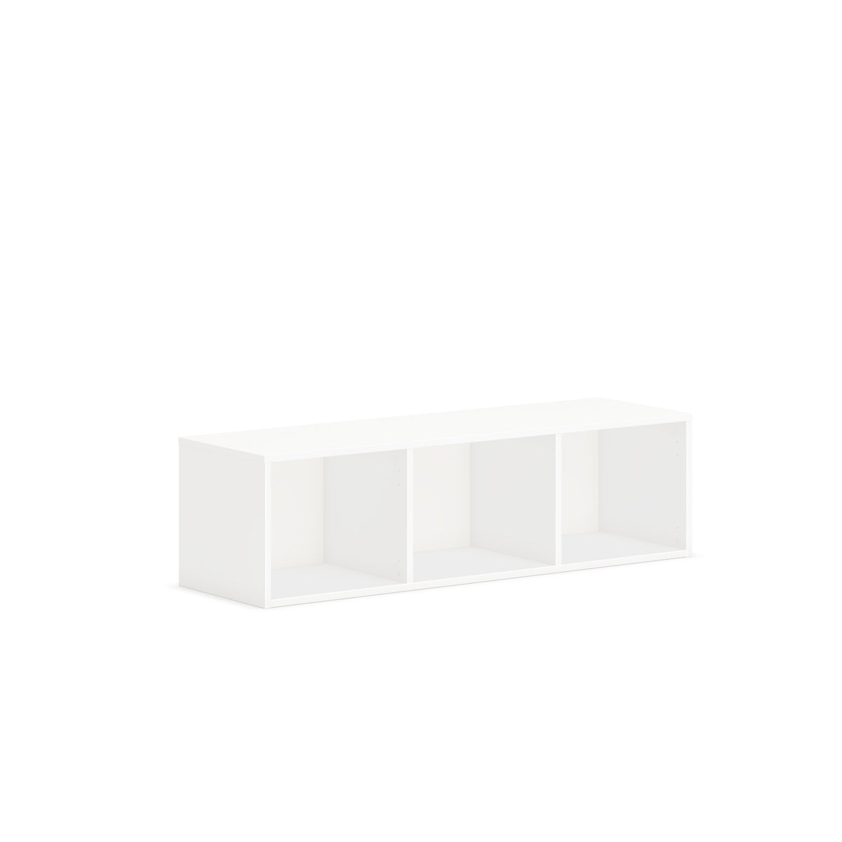 HON Mod Wall Mounted Storage - Rectangle - 13.5" Height x 48" Width x 14" Depth - Finish: Simply White - 1 Each