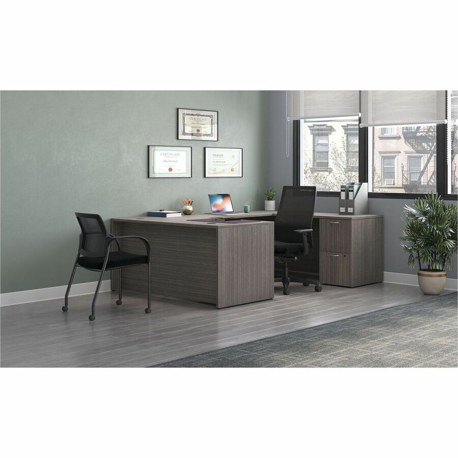 HON Mod HLPLRW6030 Work Surface - Rectangle - x 60" Width x 30" Depth - Finish: Slate Teak - 1 Each
