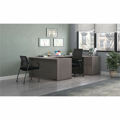 HON Mod HLPLRW6624 Work Surface - Rectangle - x 66" Width x 24" Depth - Finish: Slate Teak - 1 Each