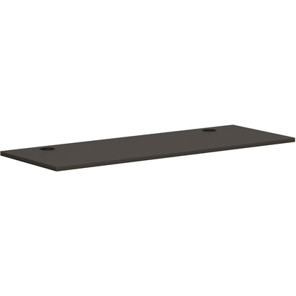 HON Mod HLPLRW6624 Work Surface - Rectangle - x 66" Width x 24" Depth - Finish: Slate Teak - 1 Each