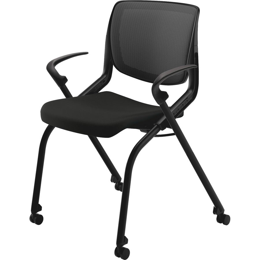 HON Motivate Chair - Black Seat Color - Fabric Seat Material - Black Back Color - Textured Black Frame Color - 1 Each