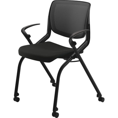 HON Motivate Chair - Black Seat Color - Fabric Seat Material - Black Back Color - Textured Black Frame Color - 1 Each