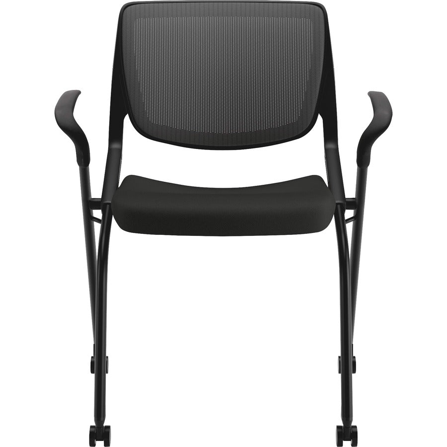 HON Motivate Chair - Black Seat Color - Fabric Seat Material - Black Back Color - Textured Black Frame Color - 1 Each