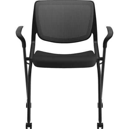 HON Motivate Chair - Black Seat Color - Fabric Seat Material - Black Back Color - Textured Black Frame Color - 1 Each