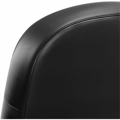 HON Pillow-Soft Chair - Bonded Leather Seat Material - Black Back Color - Bonded Leather Back Material - Black Frame Col