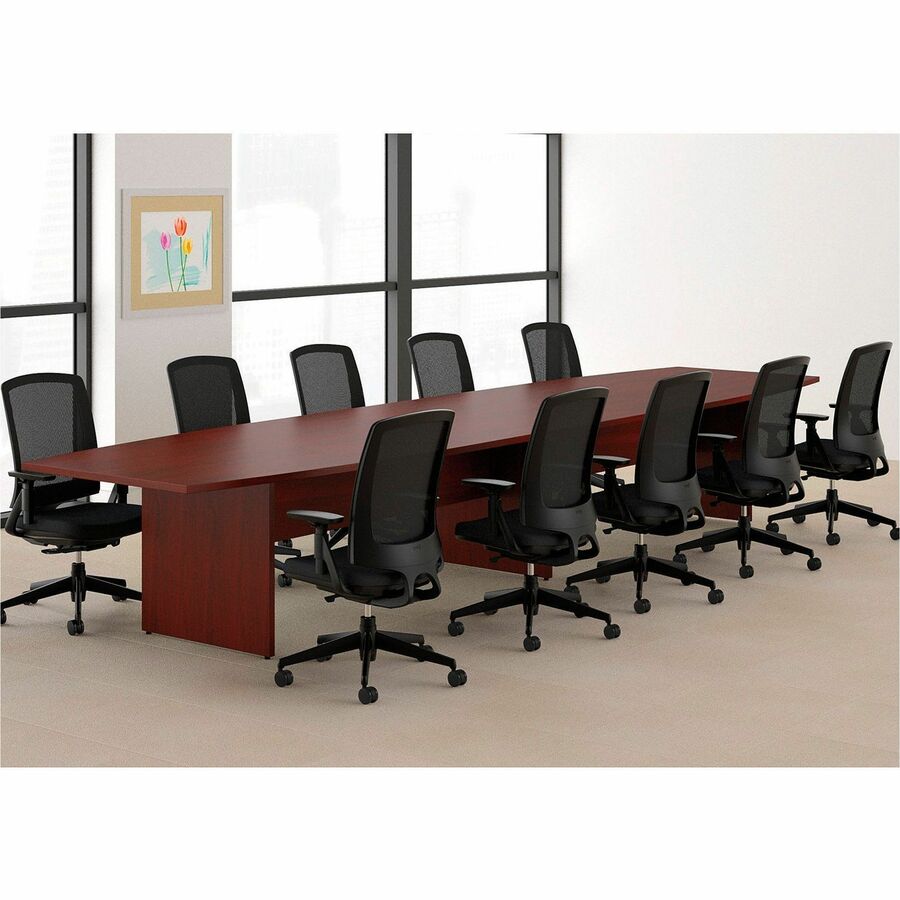 HON Preside HTLPBS Conference Table Base - Finish: Mahogany - 1 Each