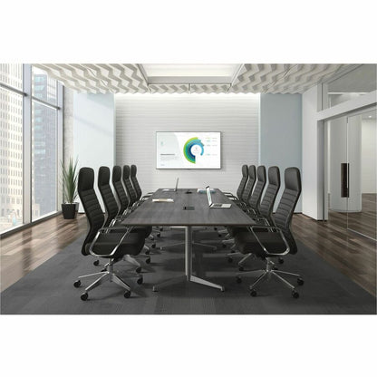 HON Preside HTLRA Conference Table Base - Cylinder - Finish: Mahogany - 1 Each