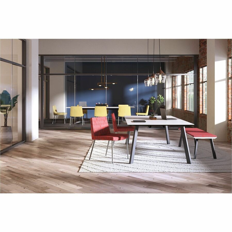HON Preside HTLRA Conference Table Base - Cylinder - Finish: Mahogany - 1 Each
