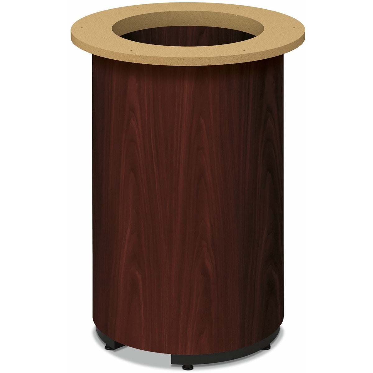 HON Preside HTLRA Conference Table Base - Cylinder - Finish: Mahogany - 1 Each