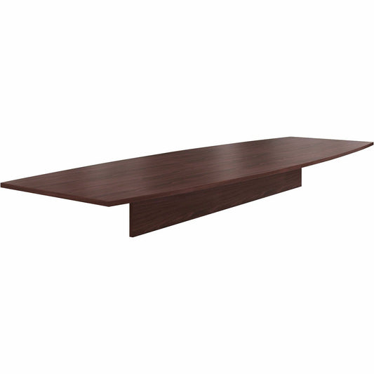 HON Preside HTLB14448P Conference Table Top - Boat - x 12 ft Width x 48" Depth - Flat Edge - Finish: Mahogany - 1 Each