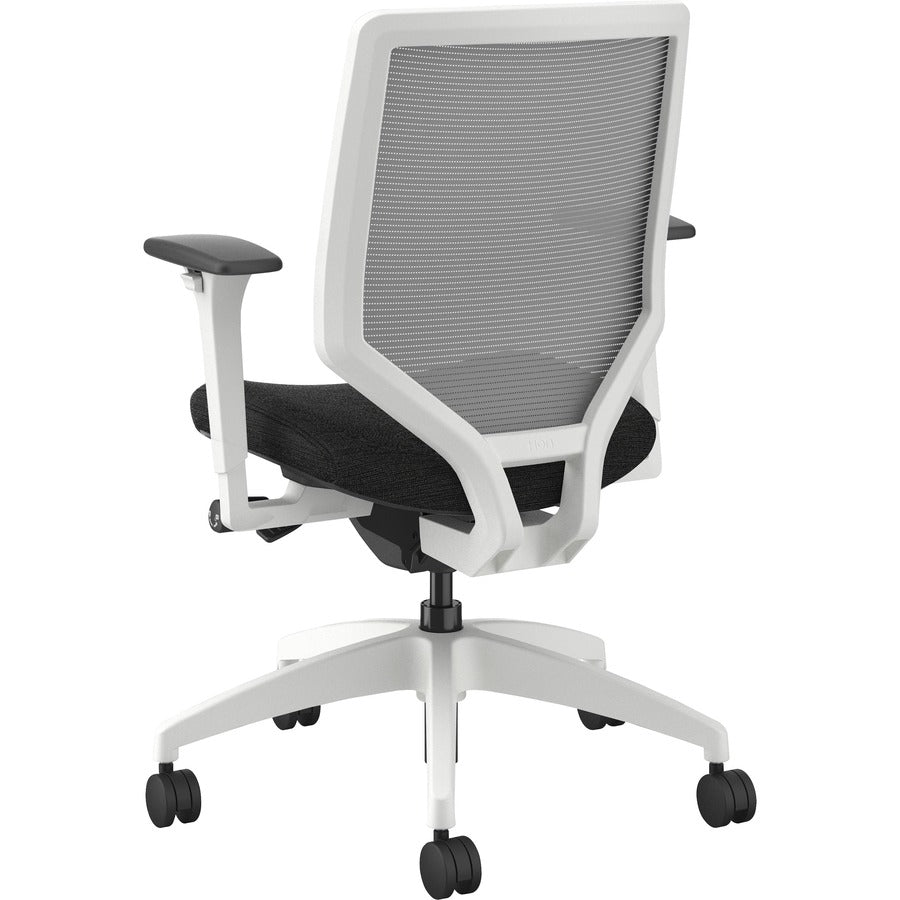 HON Solve Chair - Black Seat Color - Fabric Seat Material - Fog Back Color - Mesh Back Material - Designer White Frame C