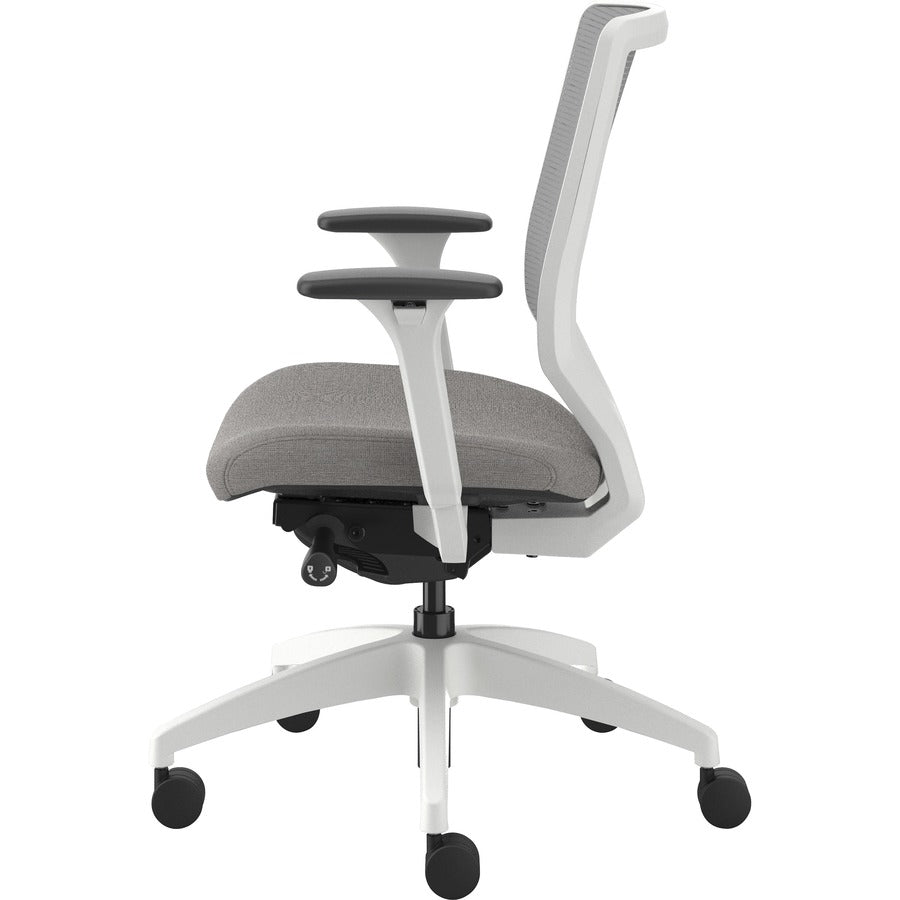 HON Solve Chair - Sterling Seat Color - Fabric Seat Material - Fog Back Color - Mesh Back Material - Designer White Fram