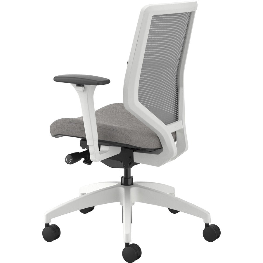 HON Solve Chair - Sterling Seat Color - Fabric Seat Material - Fog Back Color - Mesh Back Material - Designer White Fram