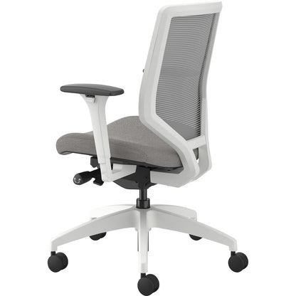 HON Solve Chair - Sterling Seat Color - Fabric Seat Material - Fog Back Color - Mesh Back Material - Designer White Fram