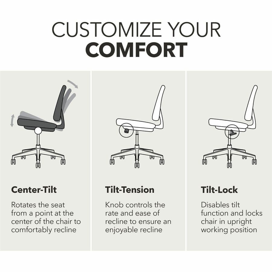 HON Volt Chair - Black Seat Color - Bonded Leather Seat Material - Black Back Color - Bonded Leather Back Material - Bla
