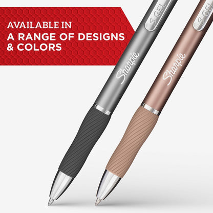 Sharpie S-Gel Pen - 0.7 mm Pen Point - Black Ink - Rose Gold Barrel - 12 / Dozen