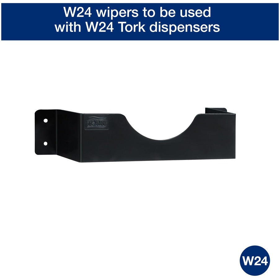 TORK Industrial Paper Wipers - 4 Ply - 3.35" Width x 6.50" Length - Blue - Paper, Fiber - 10 / Carton