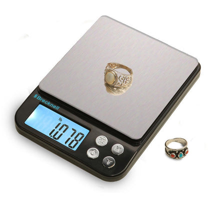 Brecknell EPB500 EPB Series Balance Scale - 500 g Maximum Weight Capacity - Black, Silver - 1 Each