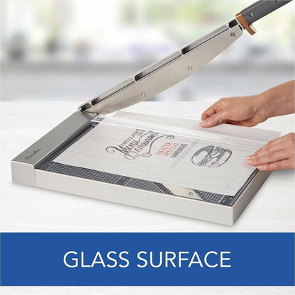 Swingline ClassicCut Bypass Trimmer - 25 Sheet Cutting Capacity - 12" Cutting Length - Wood - Gray - 1 Each