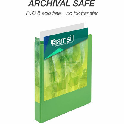 Samsill Earthchoice Durable View Binder - 1" Binder Capacity - Letter - 8 1/2" x 11" Sheet Size - 200 Sheet Capacity - 3