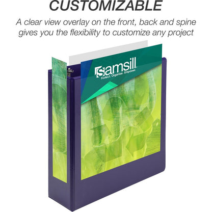 Samsill Earthchoice Durable View Binder - 3" Binder Capacity - Letter - 8 1/2" x 11" Sheet Size - 550 Sheet Capacity - 3