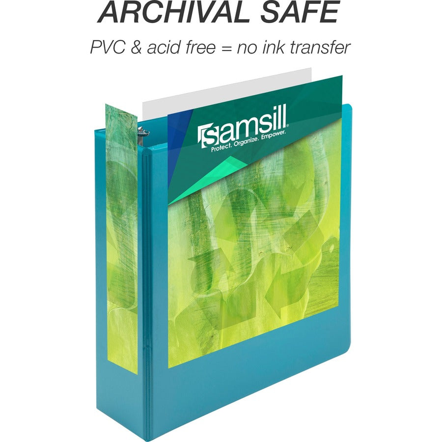 Samsill Earthchoice Durable View Binder - 3" Binder Capacity - Letter - 8 1/2" x 11" Sheet Size - 550 Sheet Capacity - 3