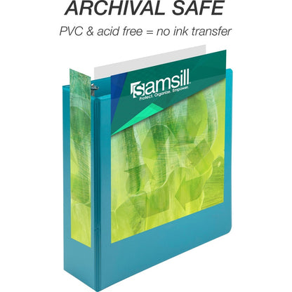 Samsill Earthchoice Durable View Binder - 3" Binder Capacity - Letter - 8 1/2" x 11" Sheet Size - 550 Sheet Capacity - 3