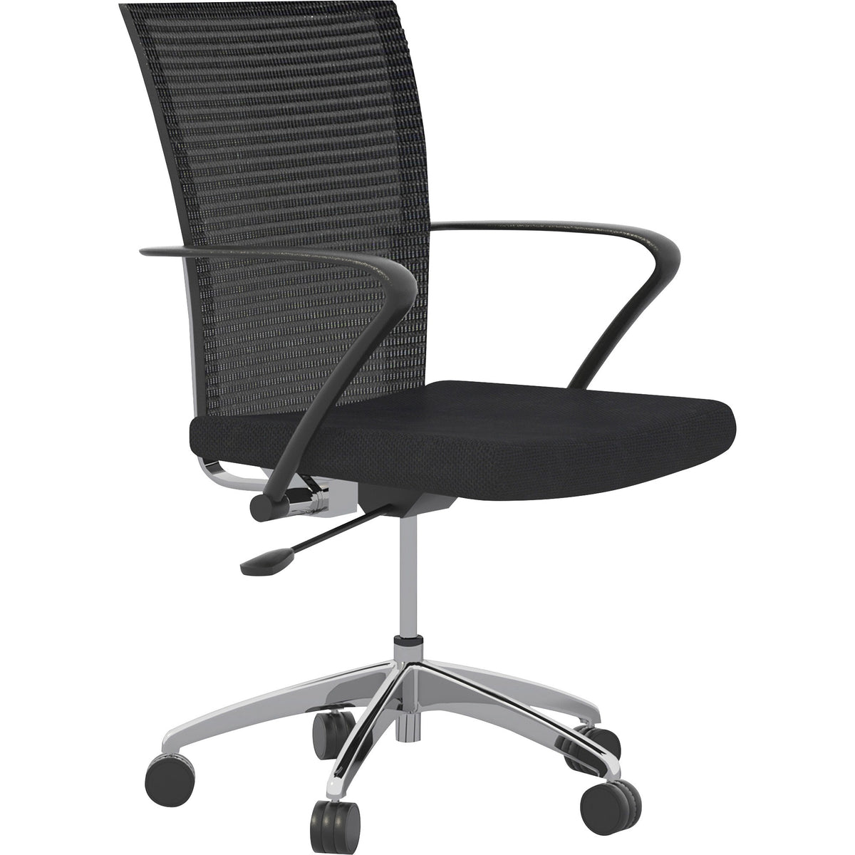 Safco Training Height-Adjustable Task Chair - Fabric, Wood Seat Material - Steel Frame Material - High Back - 5-star Bas