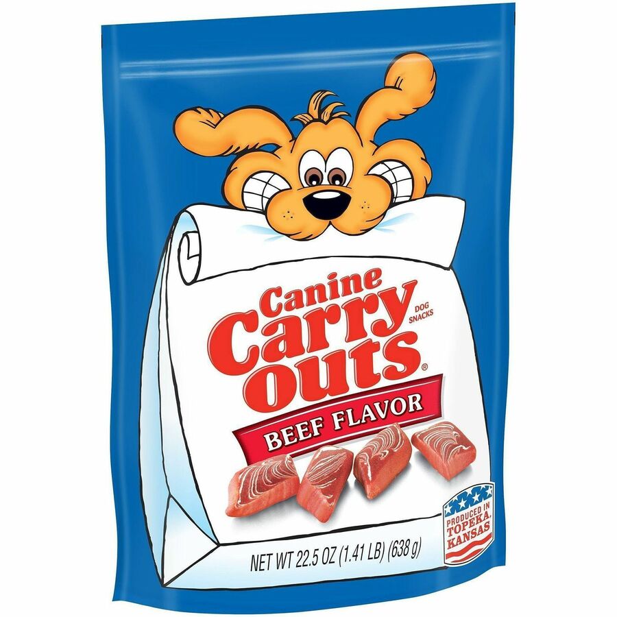 Canine Carryouts Beef Flavor Chewy Dog Treats - For Dog - Chewy - Beef Flavor - 1.41 lb - 1 Each