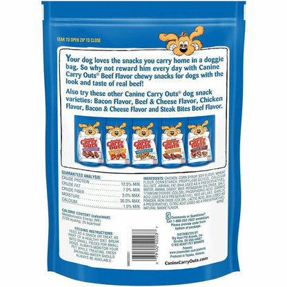 Canine Carryouts Beef Flavor Chewy Dog Treats - For Dog - Chewy - Beef Flavor - 1.41 lb - 1 Each