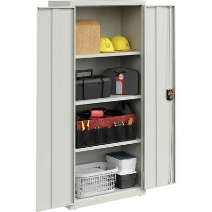Lorell Fortress Series Slimline Storage Cabinet - 30" Width x 15" Depth x 66" Height - 4 x Shelf(ves) - 720 lb Load Capa