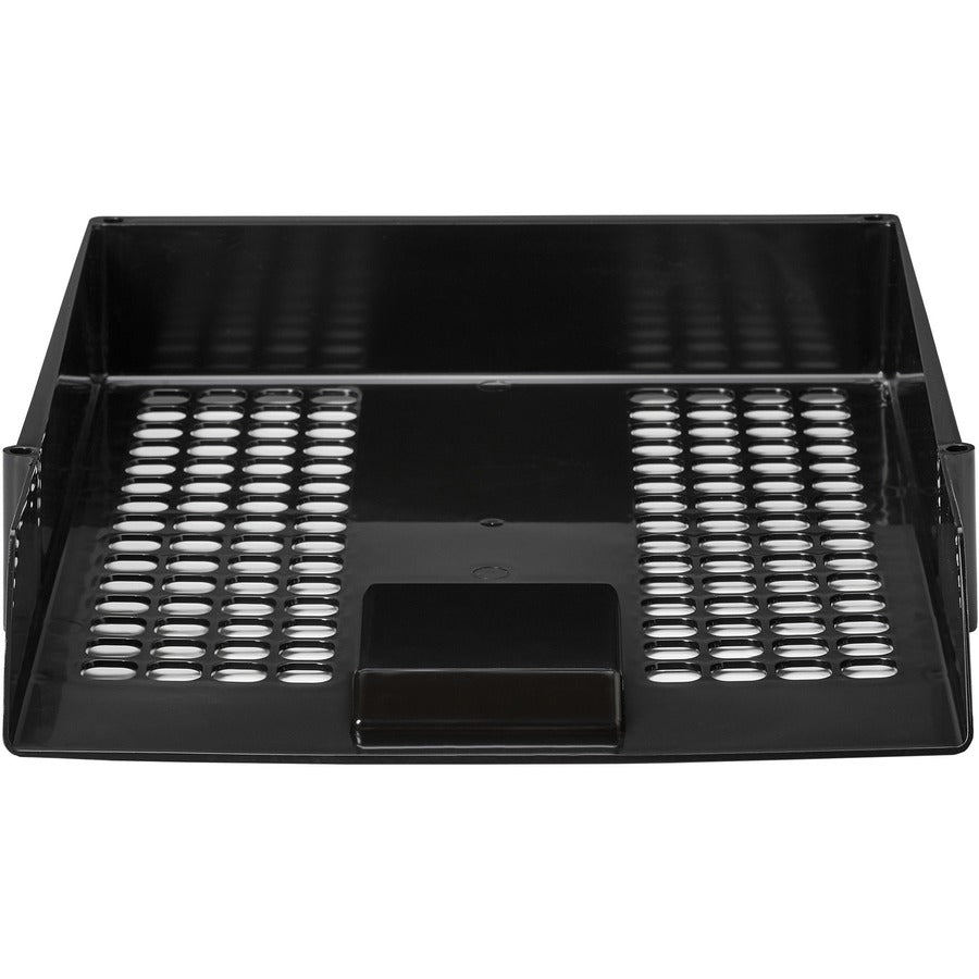 Deflecto AntiMicrobial Industrial Front-Load Tray - 2.40" Height x 10.83" Width x 13.78" Depth - Desktop - 1 Each