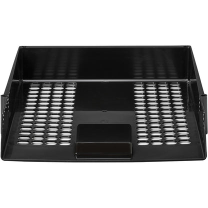 Deflecto AntiMicrobial Industrial Front-Load Tray - 2.40" Height x 10.83" Width x 13.78" Depth - Desktop - 1 Each