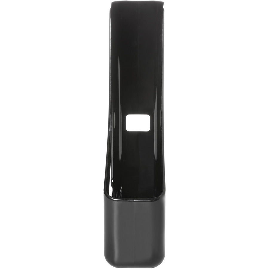 Deflecto AntiMicrobial Magazine File - Black - Polystyrene - 1 Each