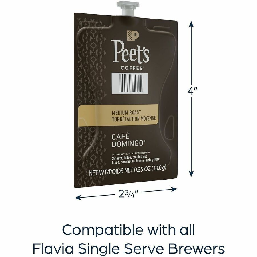 Flavia Freshpack Peet's Coffee Cafe Domingo Coffee - 76 / Carton