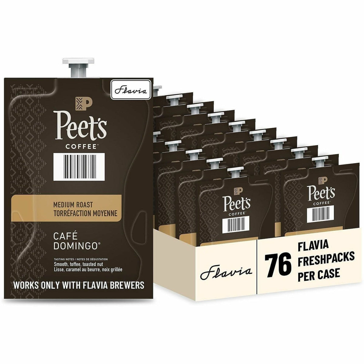 Flavia Freshpack Peet's Coffee Cafe Domingo Coffee - 76 / Carton