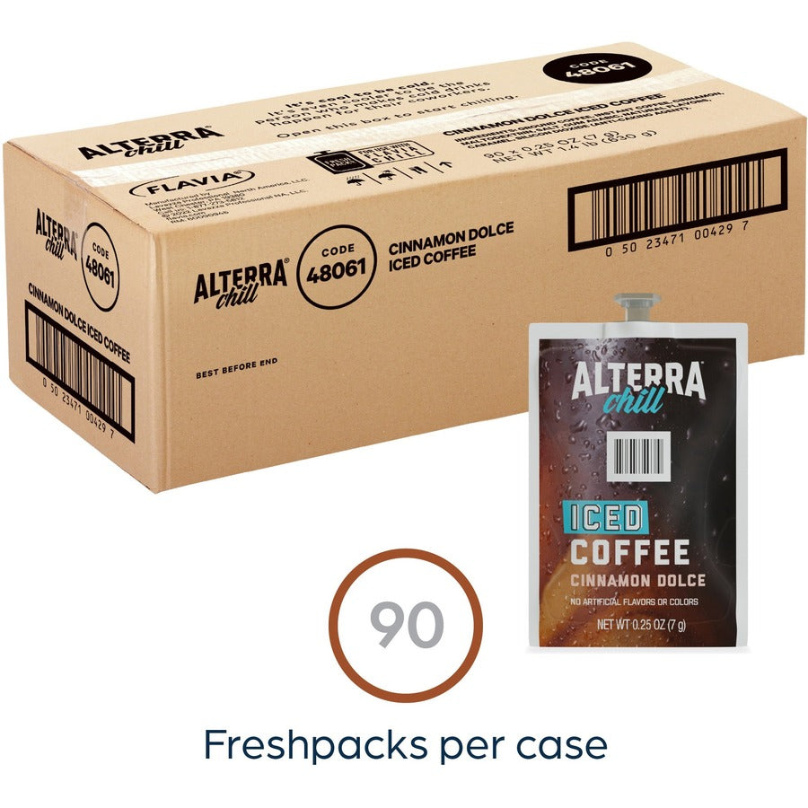 Flavia Freshpack Iced Cinnamon Dolce Coffee - 90 / Carton