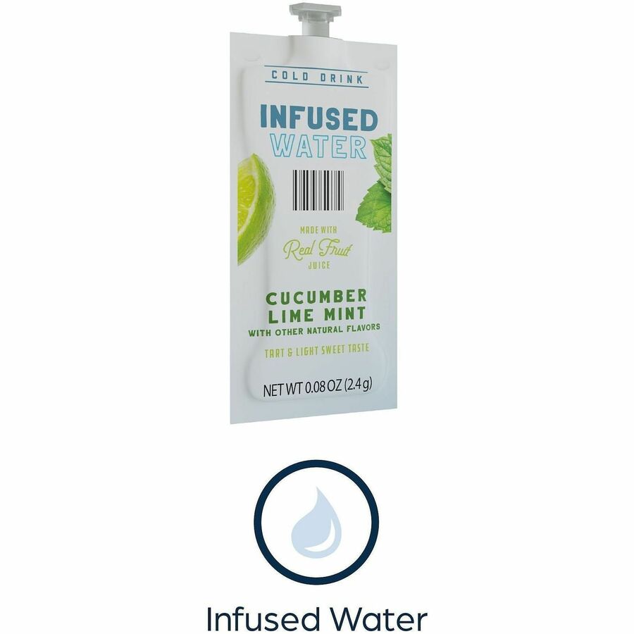 Flavia Cucumber Lime Mint Infused Water - 0.08 fl oz (2 mL) - Cucumber Lime Mint - 100 / Carton